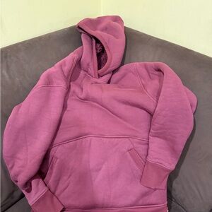 Athleta Mauve Fleece-Lined Hoodie